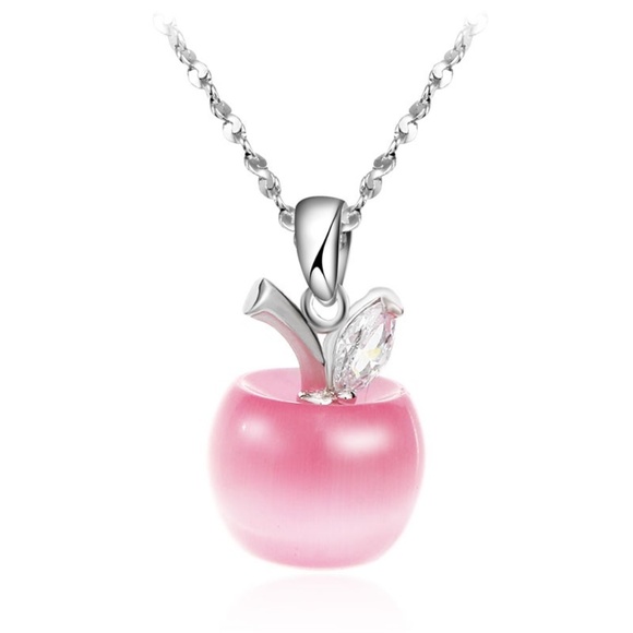 Jewelry - ❤️4 for $20 Sale❤️❤️❤️Cute Pink apple necklace